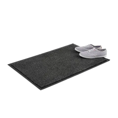 Zdjęcie produktu dla relaxdays 10021902_757 relaxdays Fußmatte schwarz/grau 60,0 x 90,0 cm