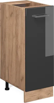 Produktbild von Apothekerschrank Vicco R-Line Anthrazit Hochglanz 30 cm ohne Arbeitsplatte, Model 37483