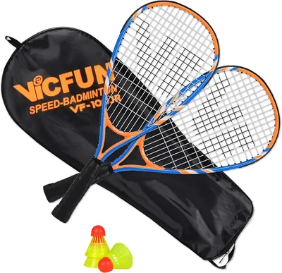Produktbild von Raketensport Vicfun Speed Badminton 100 Set Junior (orange/blue) VC186870 Orange