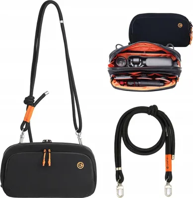 Productafbeelding van Beschermhoes, tasje, etui, sling bag voor camera, accessoires, gaming. Merk: Ulanzi / YY08 / Artikelnummer: B175 / Kleur: Zwart