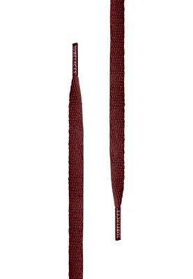 Image de Urban Classics Lacets blancs plats bordeaux - 120cm