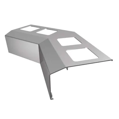 Immagine prodotto di Profilo di gronda in alluminio Renoplast K301 pavimento in ceramica, angolo interno 135°, grigio