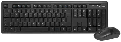 Produktbild von LogiLink Wireless Tastatur-Maus Set, weiß kabellos