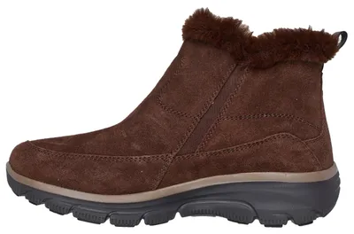 Produktbild von Skechers Relaxed Fit: Easy Going - Cool Zip! Enkellaarsjes Plat - donkerbruin - Maat 37