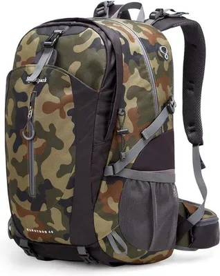 Produktbild von Wasserdichte Wanderrucksack 40L Leicht Camouflage Reisen