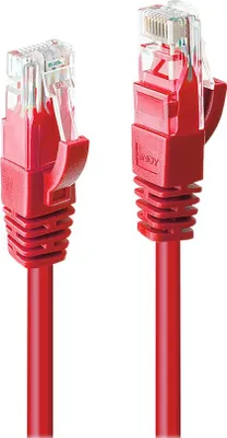 Image de LINDY Patchkabel Cat6 U/UTP rot 0.50m