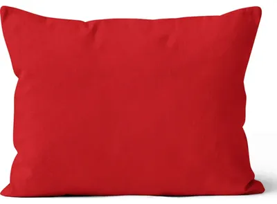 Imagen del producto de Funda de cojín de microfibra, 50x70 cm, color rojo