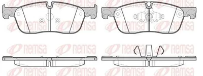 Produktbild von REMSA Bremsbeläge Satz Vorne Bremsklötze für LAND ROVER Range Rover Evoque (L538) 1633.00