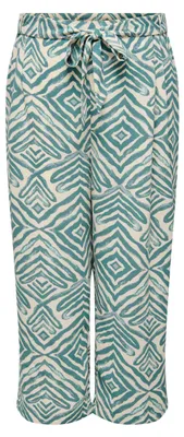 Produktbild von ONLY CARMAKOMA Gemusterte Culotte Freizeithose mit Bindeband Größe: 42
