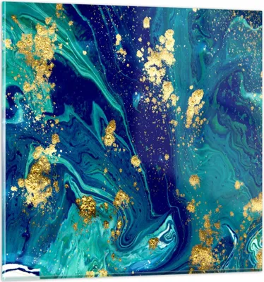 Produktbild von Bilder auf glas - Abstraktion modern - 40x40cm - Glasbilder - Wandbilder - Kunstdruck - zum Aufhängen bereit - Wanddekoration aus Glas - Glas Bilder - Wandbild auf Glas - Einteilig - GAC40x40-3831