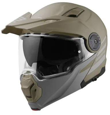 Produktbild von Bogotto FG-102 Duo Fiberglas Klapphelm, braun matt, S