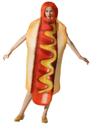 Halloween Hotdog Kostüm Footlong, Erwachsene, Einheitsgröße