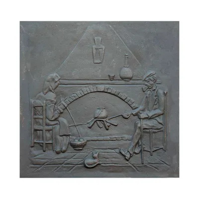 Immagine prodotto di Caminetto in ghisa, decorato con FOCOLARE CM. 69 × 68 H SP. 1 cm DS
