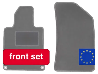 Immagine prodotto di Tappetini in velluto, materiale resistente, su misura, grigio