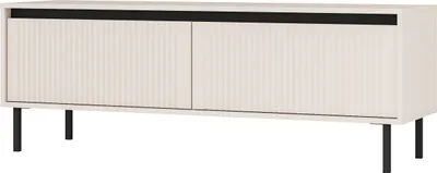 Produktbild von Masseno TV-Schrank OSTIA 140,2 cm Fernsehschrank mit 2 Schubladen für Wohnzimmer Modern 140,2x40x50 cm Beige / Beige