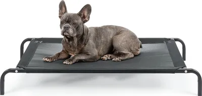 Produktbild von lionto Hundeliege Outdoor erhöht, 106x62 cm, schwarz