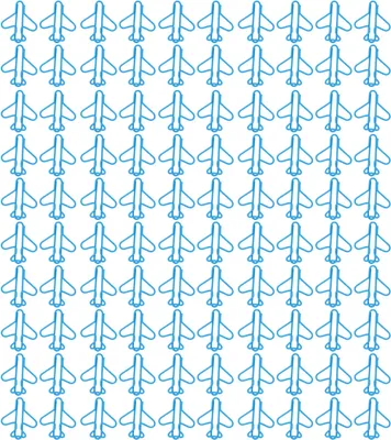 Obrázok produktu pre 100ks nedliche Papierklammern Flugzeugform Design bedeckt Draht hellfarbene Farbpapierklammern für Scrapbook Card Papercraft Blau