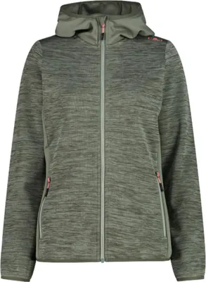 Produktbild von CMP Damen Outdoor Knit Tech Jacke mit Kapuze grün 44