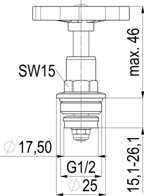Produktbild von Js Fettkammer-Ot,Durchg./Schraeg. Steig.sp.,Dn15,1/2",Messing,Epdm