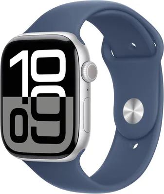 Produktbild von Apple Watch Series 10 GPS 46mm Smartwatch Fitness Tracker mit Always On Retina Display EKG App Schlafanalyse Herzfrequenzmessung und Wasserschutz