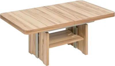 Produktbild von Funktionstisch Carley höhenverstellbar und ausziehbar 130(170,210) x 80 x 56-75 Couchtisch massiv Kernbuche 16088