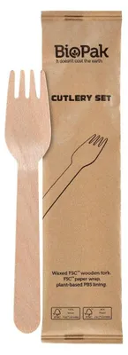 Produktbild von 250x DUNI Gabel 16 cm Natürlich