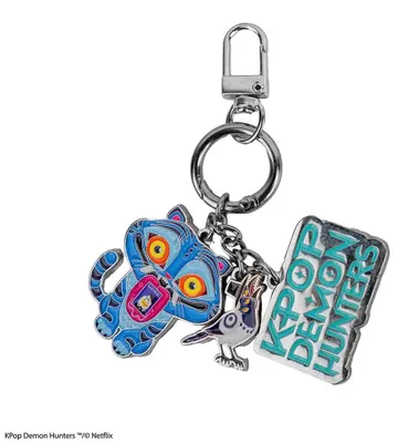 Produktbild von KPop Demon Hunters Derpy & Sussie Charm Schlüsselanhänger (10 cm)