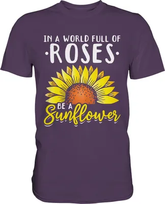 Produktbild von Sonnenblumen Motivation T-Shirt Gärtner Geschenk – Urban Purple / 3XL