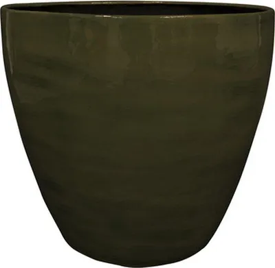 Produktbild von Ter Steege - Metall-Blumentopf - Grün - D34 x H30 cm - Öffnung 32,5 cm