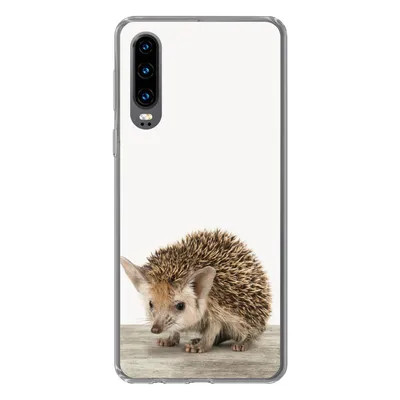 Produktbild von MuchoWow® Handyhülle Schutzhülle Hülle für Huawei P30 Igel - Tiere - Jungen - Mädchen Silikon Softcase Handy Hülle - Kartenbesitzer