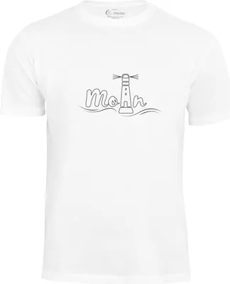 Produktbild von Cotton Prime® Leuchtturm T-Shirt - Moin XXL Weiss