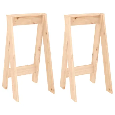 Produktbild von Hocker 2 Stk. 40x40x75 cm Massivholz Kiefer
