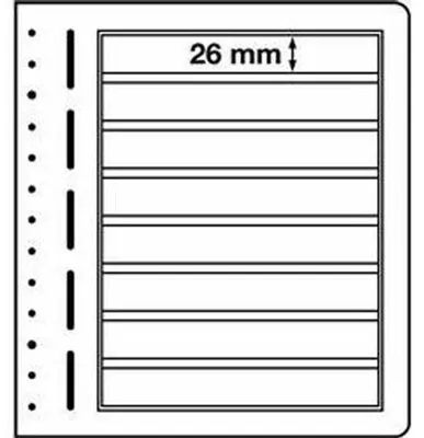 Produktbild von LEUCHTTURM Blankoblätter, 8erEinteilung, 190x 26 mm
