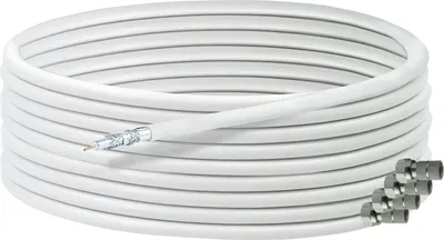 Produktbild von Koaxialkabel 10 m mit F-Steckern 135 dB