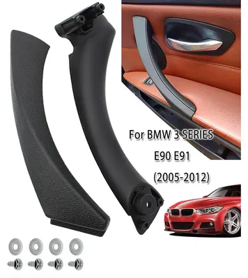 Image de Poignée de porte intérieure pour BMW E90/E91 2005-2012, droite, noire
