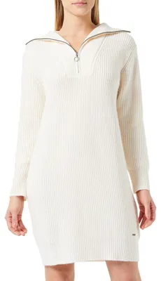 Produktbild von DreiMaster Vintage Women's Strickkleid Dress, Wollweiss, Small