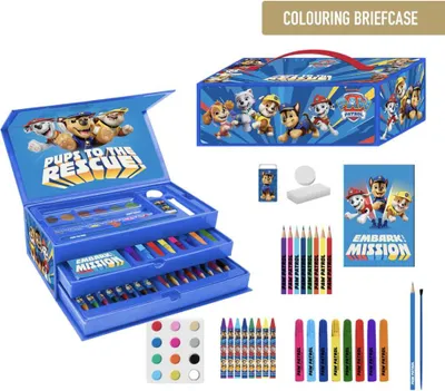 Produktbild von CERDÀyn - Oficjalny zestaw przyborów szkolnych Paw Patrol w etui do kolorowania