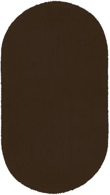 Produktbild von Batex Badematte Badteppich Badvorleger Duschvorleger Badezimmerteppich 80x160cm Duo Baumwolle braun oval