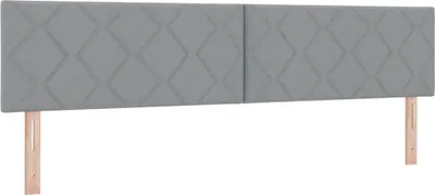 Obrázok produktu pre vidaXL Čelo postele Svetlošedá 200 cm Tkanina