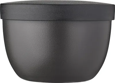 Produktbild von Mepal - Snackbox Ellipse - Lebensmittelbehälter zum Aufbewahren und Transportieren von Snacks - geeignet für Gefrierschrank, Mikrowelle & Spülmaschine - 350 ml - Nordic Black
