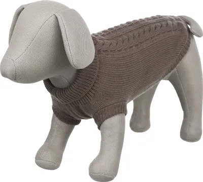 Immagine prodotto di Maglione Trixie KENTON grigio marroncino Taglia: L:55cm, petto:54cm, collo:40cm