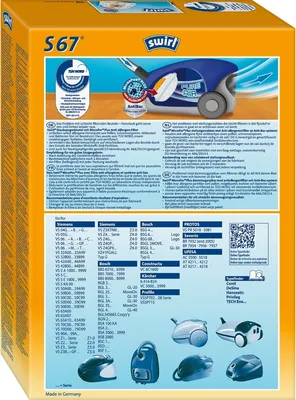 Produktbild von Staubsaugerbeutel S 67 mit MicroporPlus-Filter VE=3x4 Stück