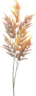 Produktbild von Künstlicher Zweig Lederfarn orange, 120 cm Hortus