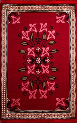 Obrázek produktu pro BiggHome Koberec - 120*180 cm, pratelný v pračce, odolný, etnicky inspirovaný vzor do obývacího pokoje, SA25PY, 47,24 x 70,87 palců, 5,7 kg