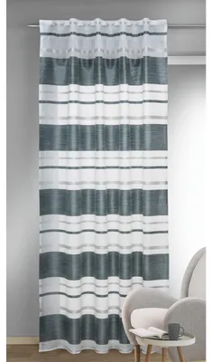 Produktbild von Fertigschal verdeckte Schlaufen „Luana“ von Albani: Farbe: Blau Größe (HxB): 245x135cm