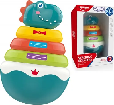 Zdjęcie produktu dla Woopie Zabawka Sensoryczna Dino Ukladanka Piram