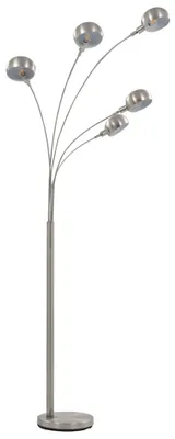 Obrázek produktu pro vidaXL Stojací lampa 200 cm 5 x E14 Stříbrná