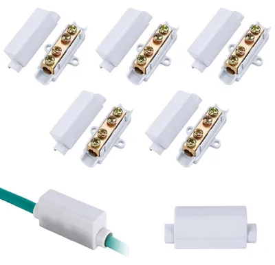 Obrázek produktu pro 5 kusů kabelových konektorů, 1000 V, 100 A, svorkovnice, konektory, pro vodiče o průřezu 2,5 až 16 mm²