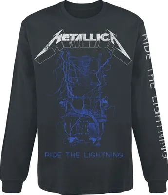 Produktbild von Metallica Langarmshirt Herren Fade schwarz Band-Merch, Bands 100% Baumwolle L