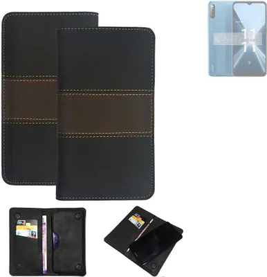 Produktbild von K-S-Trade Hülle Handyhülle kompatibel mit Lava X2 Schutzhülle Walletcase Bookstyle Tasche Schutz Case Handytasche Wallet Cover Kunstleder Snapcase